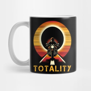 2024 Total Solar Eclipse Biker Tee - 'Totality' Motorcycle Adventure Shirt Mug